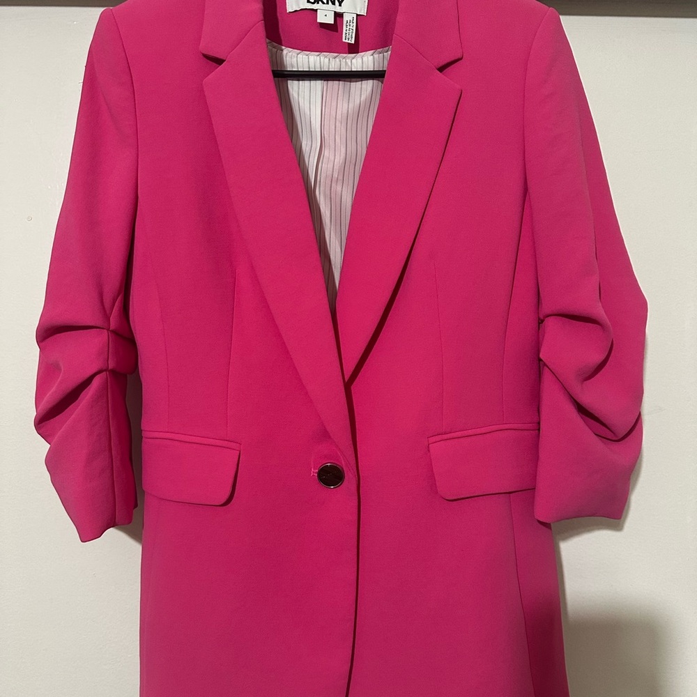 DKNY Vibrant Pink Women's Blazer